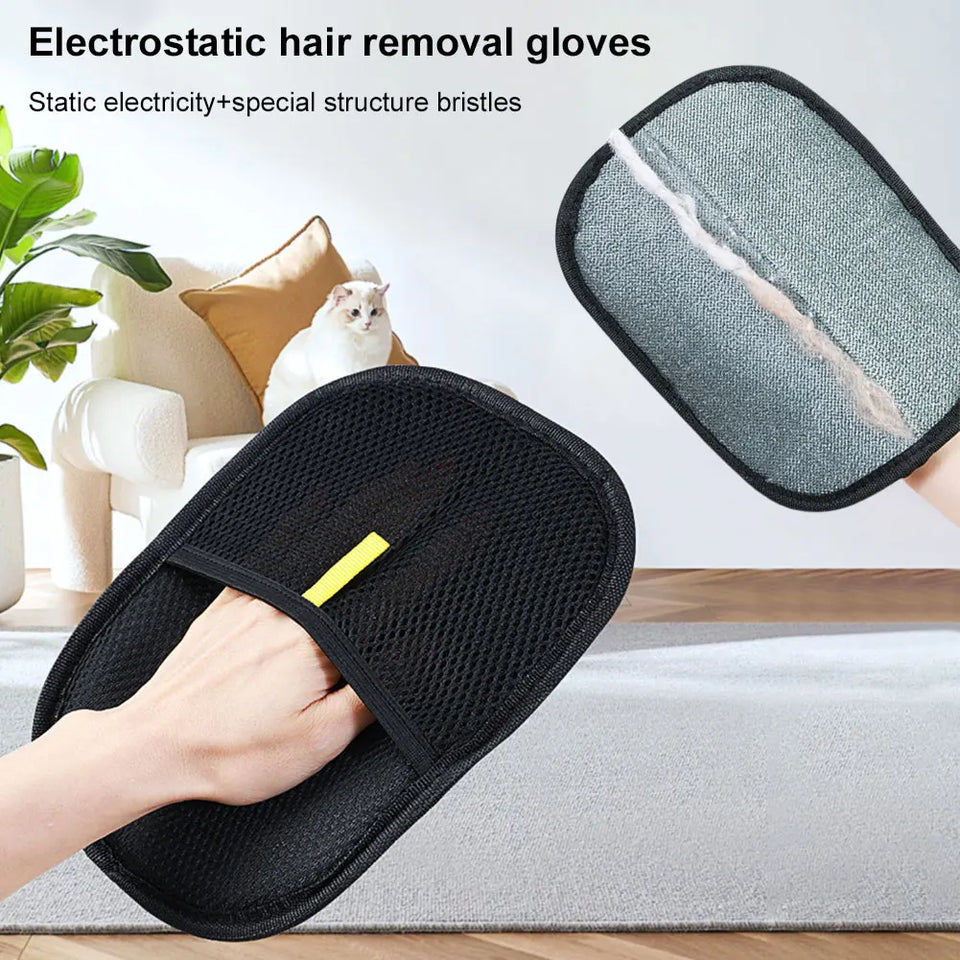 Pet Hair Remover Electrostatic Gloves